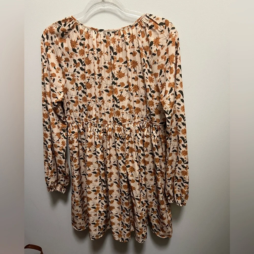 Fall Floral Dress - Picture 2 of 4